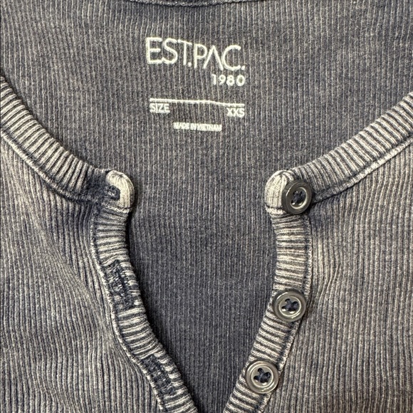 PacSun Gray Ribbed Tank Top - Picture 3 of 3